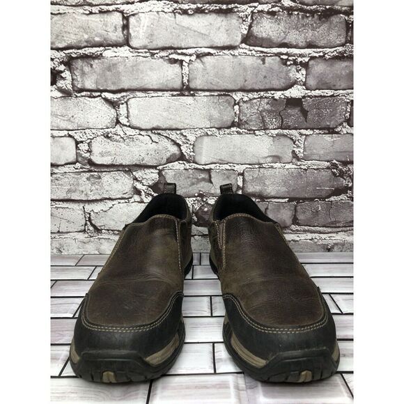 L.L Bean Traverse 507184 Brown Leather Slip On Trail Shoes Men’s Sz 9.5M US/43EU - Picture 13 of 14